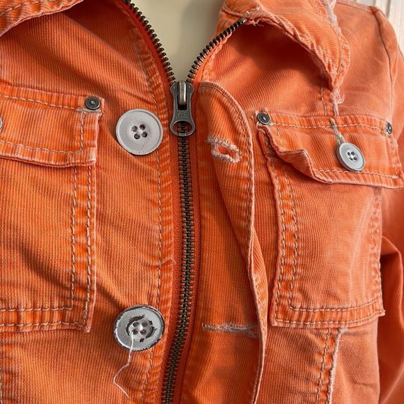Christopher Blue orange denim look jacket - Picture 10 of 12